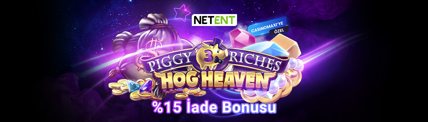 netent Yeni Slottan Free Spin + İade piggy riches 3